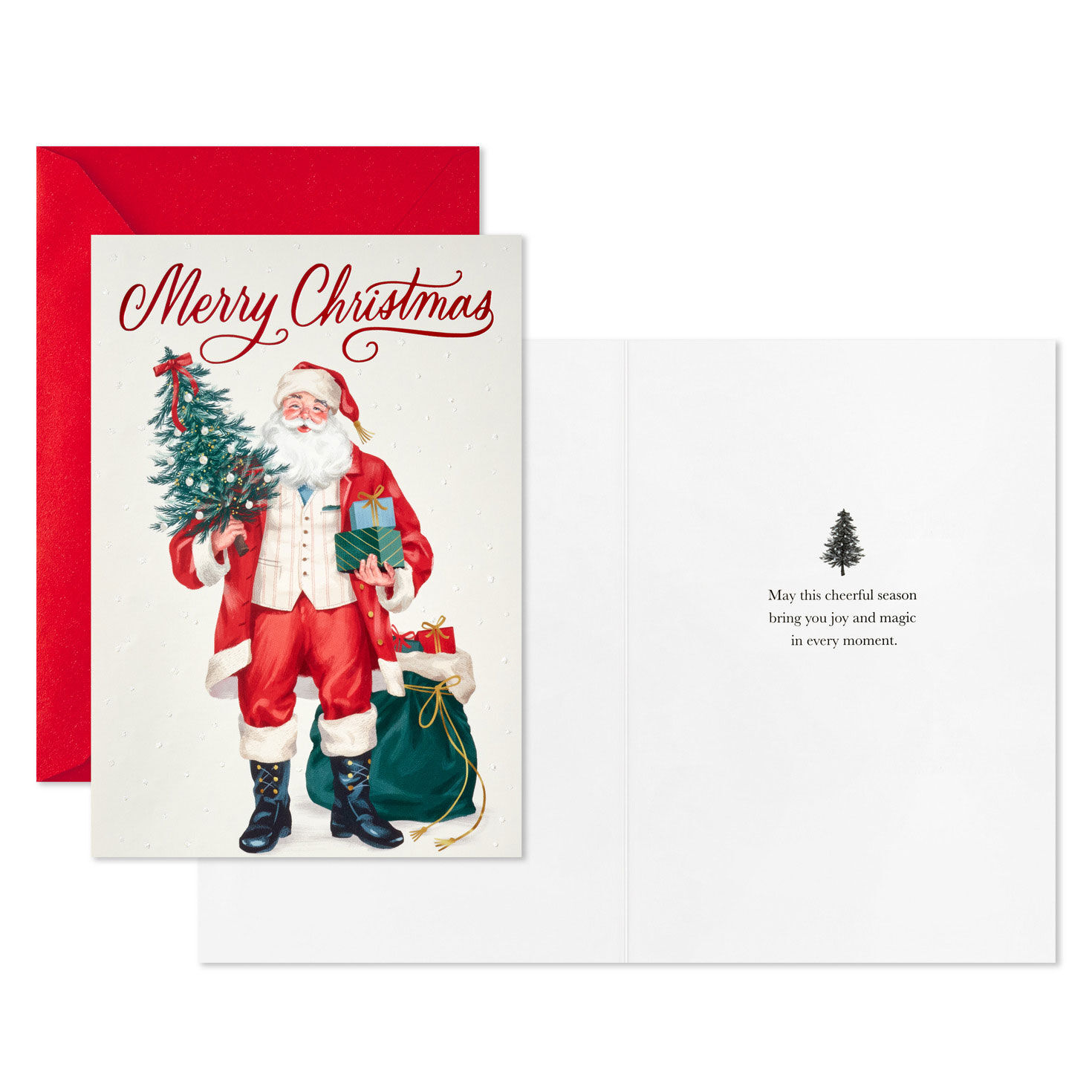 Vintage Santa With Gifts Boxed Christmas Cards, Pack of 16 for only USD 15.49 | Hallmark