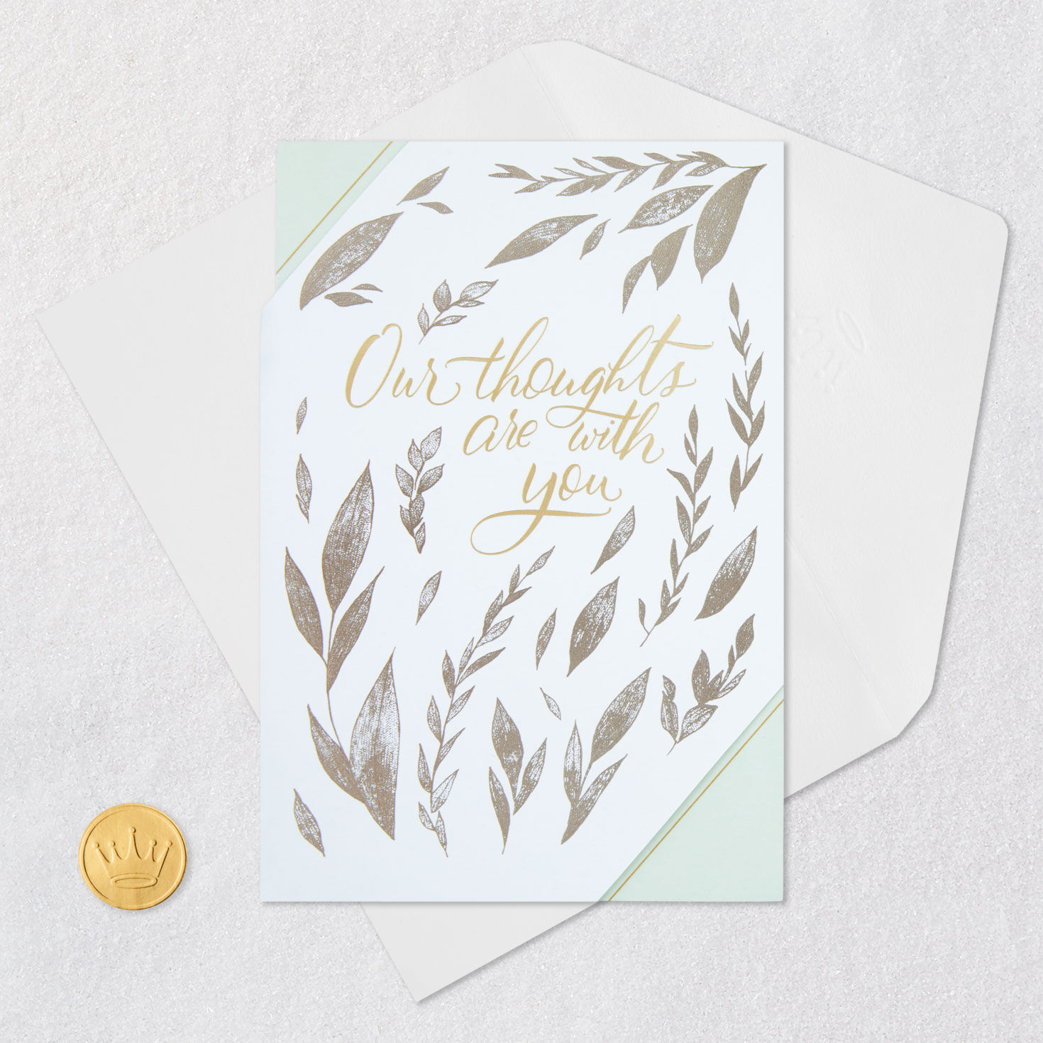 Our Thoughts Are With You Sympathy Card From Us for only USD 5.99 | Hallmark