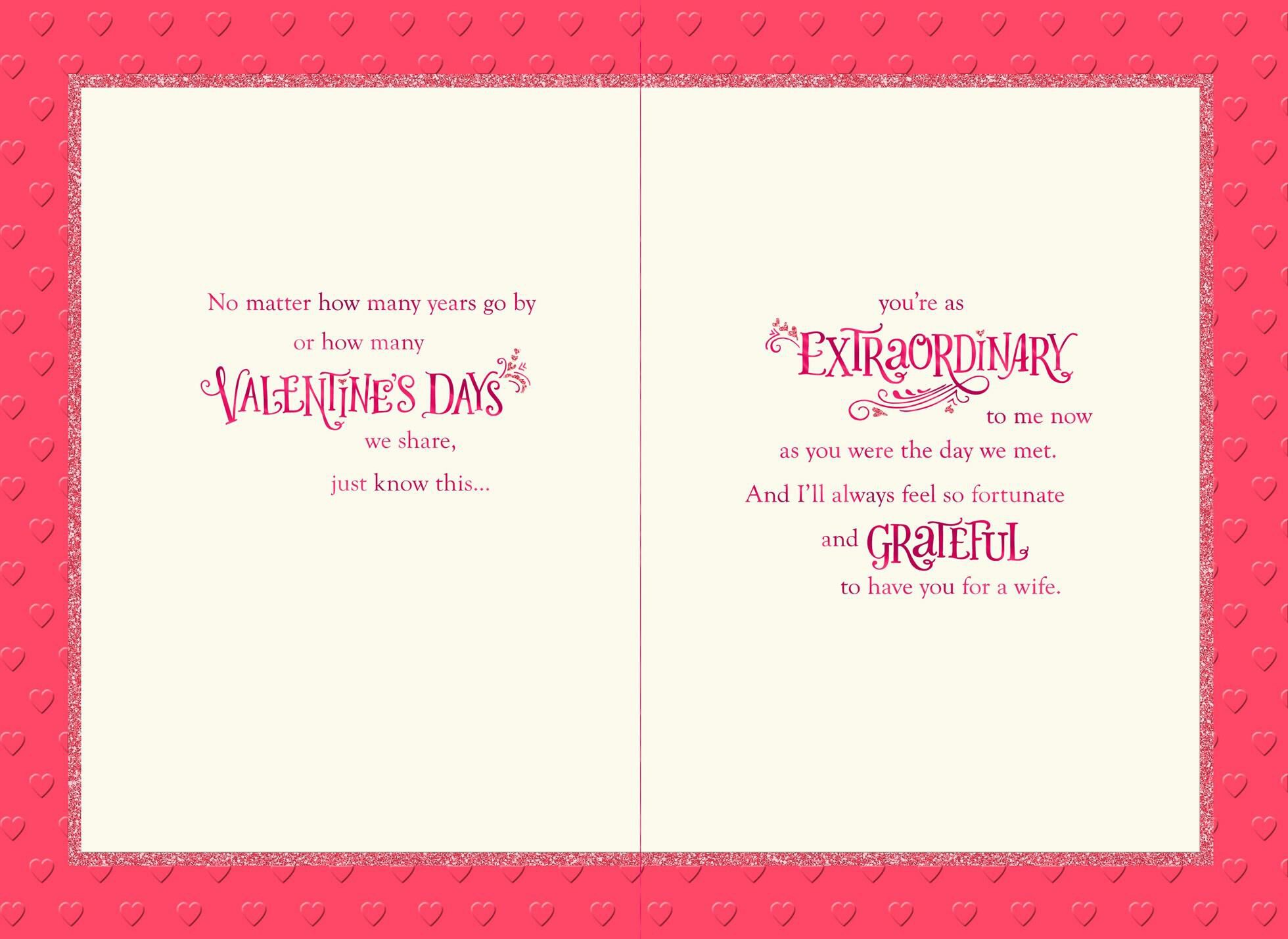 Lucky to Have You Banner Valentine's Day Card for Wife