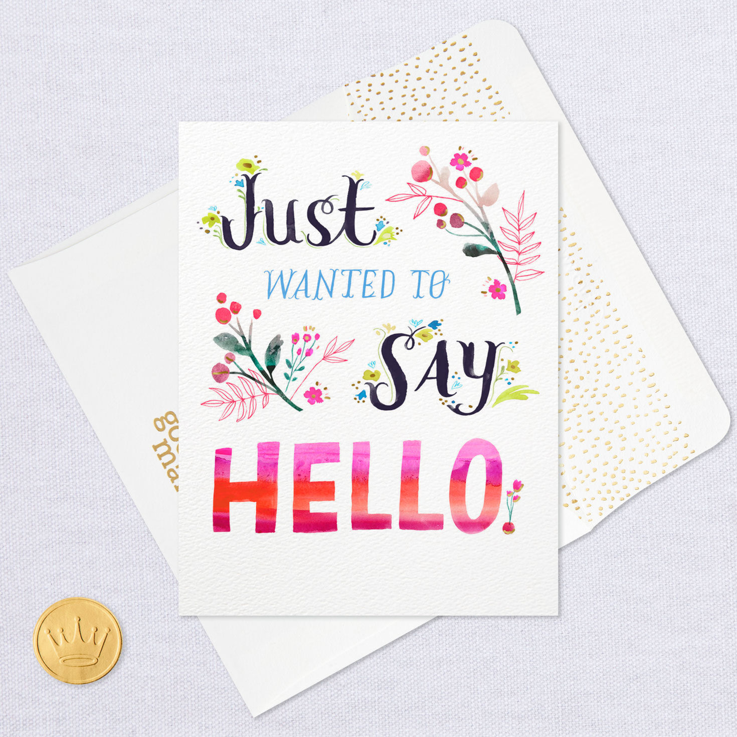 Flowers Just Wanted to Say Hello Card, , large image number 5