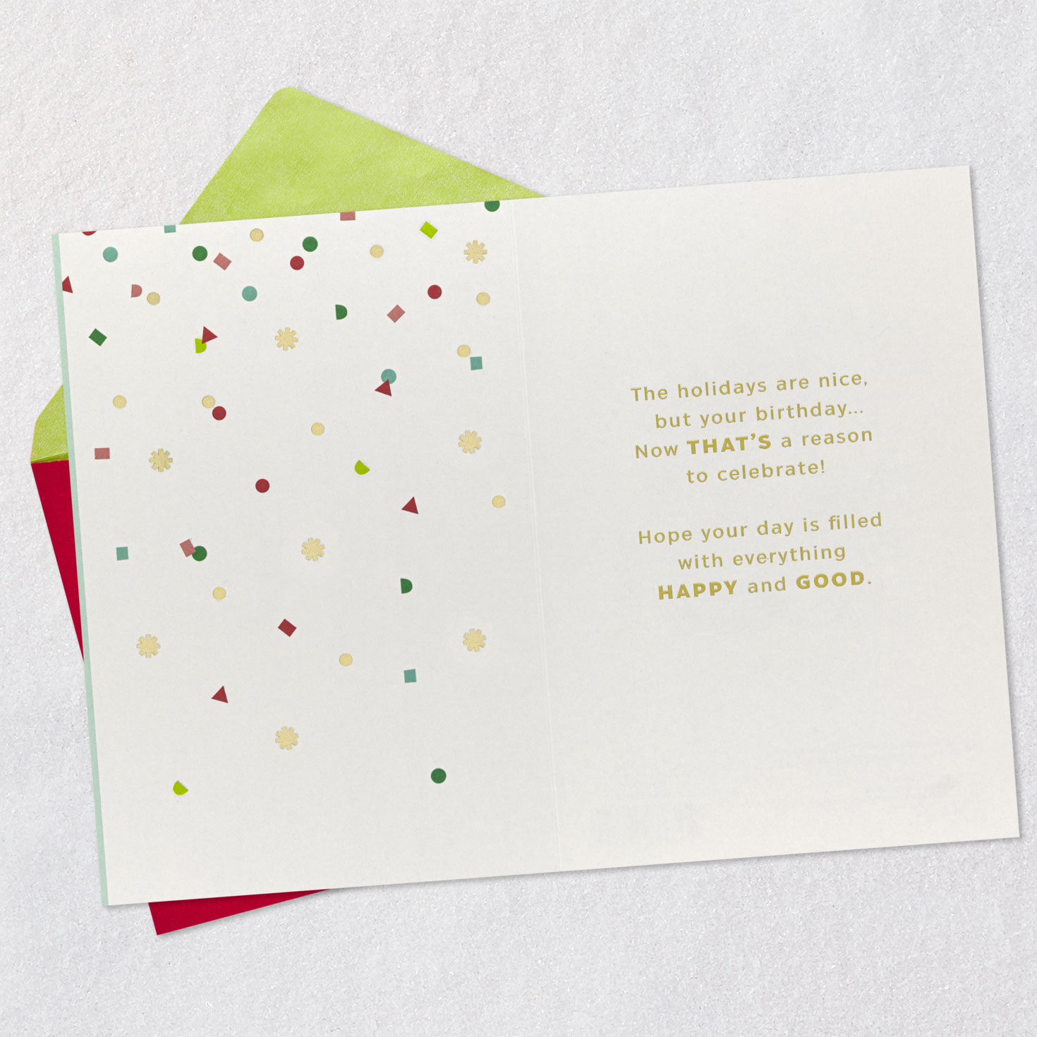 A Reason to Celebrate Christmas Birthday Card, , large image number 3