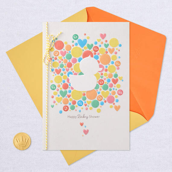 Rubber Ducky Baby Shower Card, , large image number 5