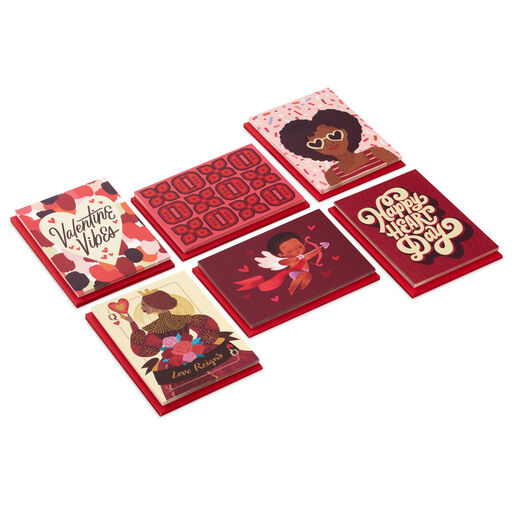 Valentine Vibes Assorted Blank Valentine's Day Cards, Pack of 36, 
