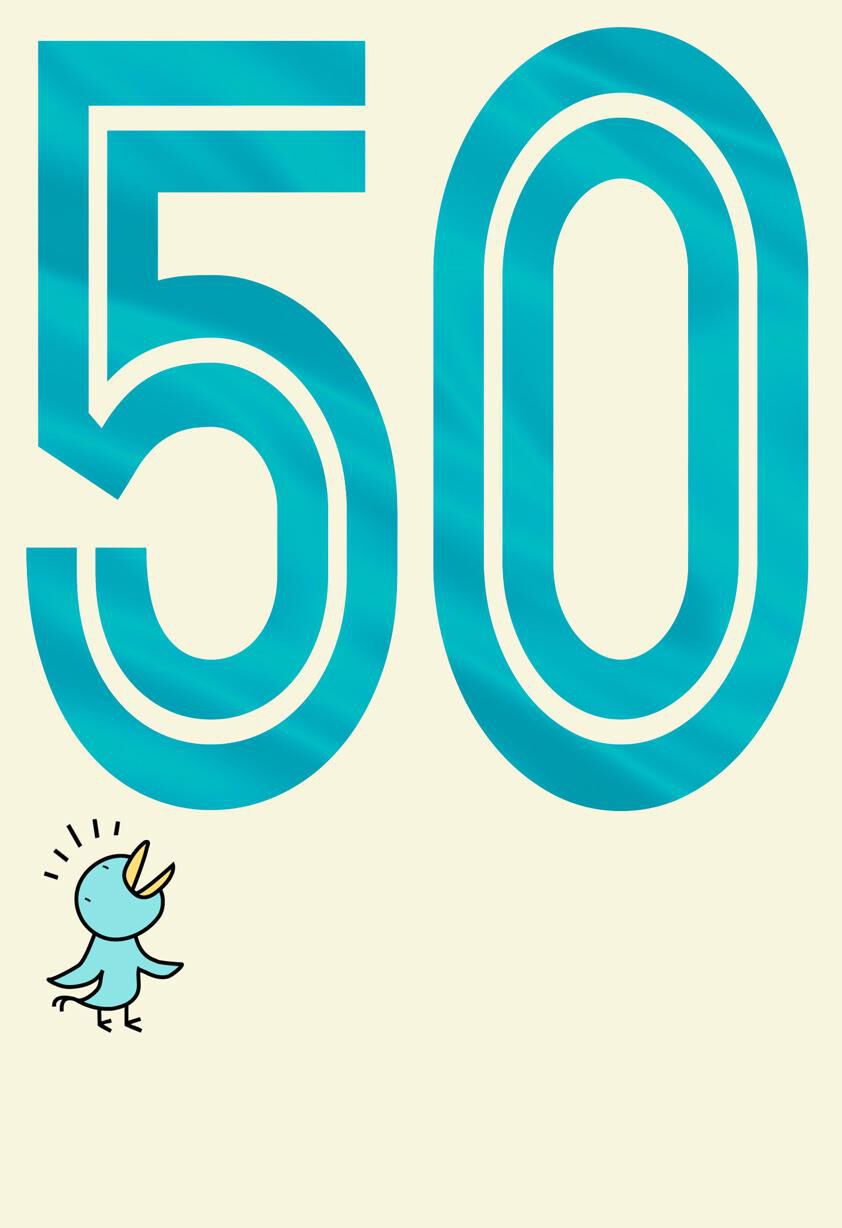 Big-Ass Number Funny 50th Birthday Card