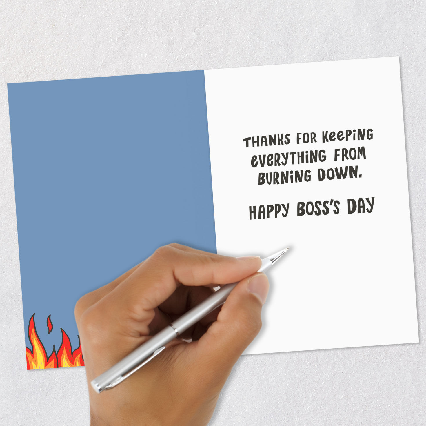 Dumpster Fire Funny Boss's Day Card for only USD 3.69 | Hallmark
