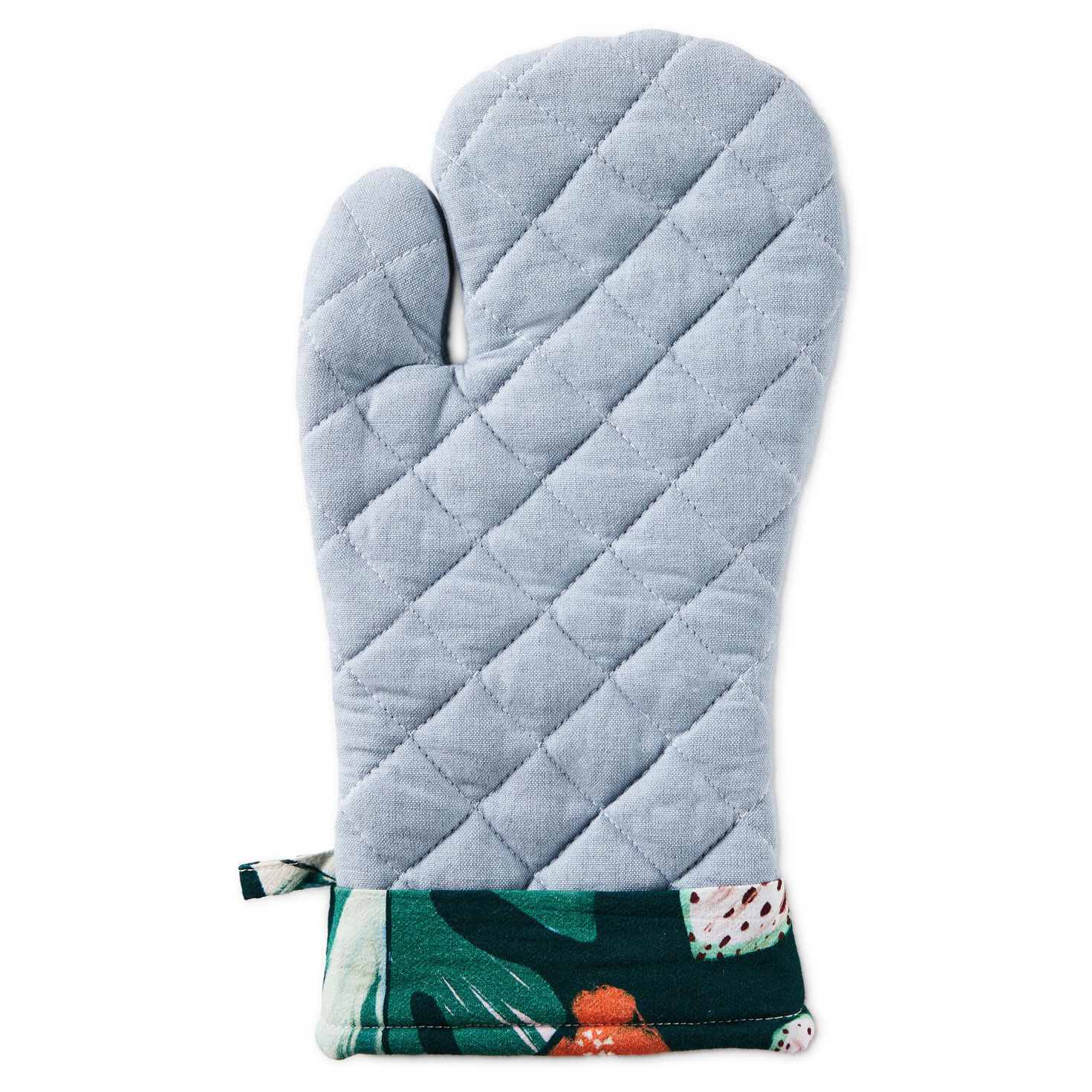 Lacey Chabert Collection Blue Chambray and Floral Oven Mitt