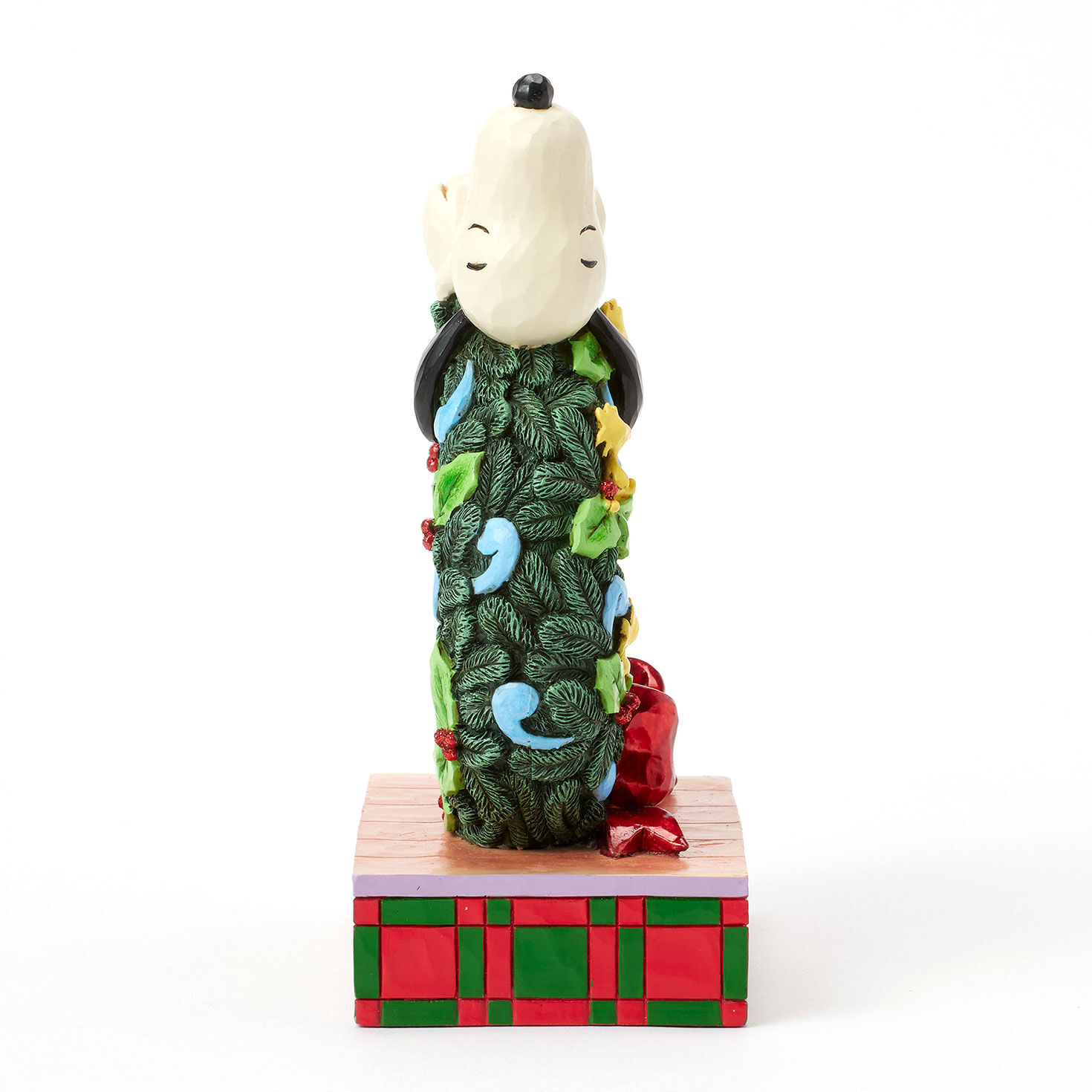 Snoopy Atop Light-Up Wreath Figurine side image number 7