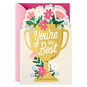 Trophy Cup With Flowers Musical Mother's Day Card  image number 1