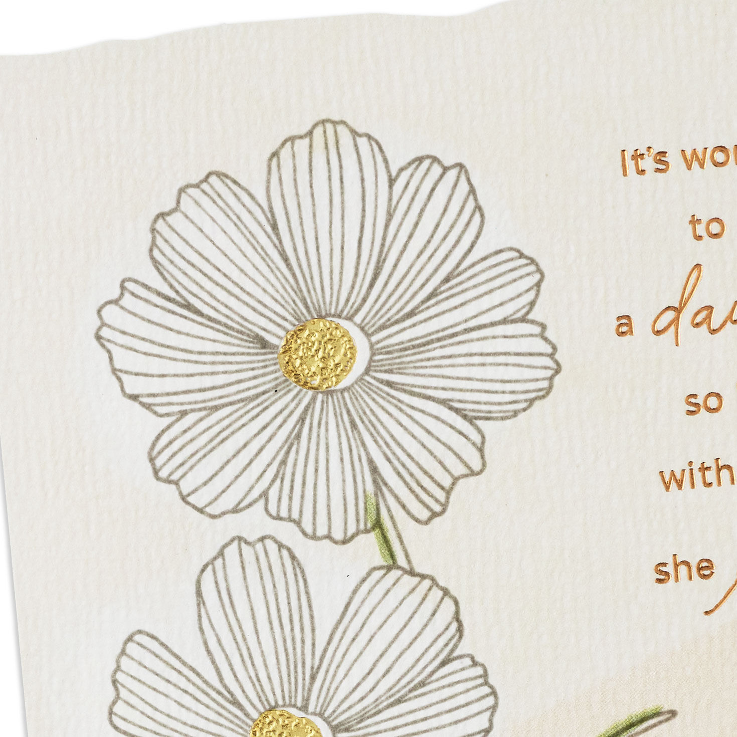 Floral Anniversary Card for Daughter and Partner Card Front Detail image number 4
