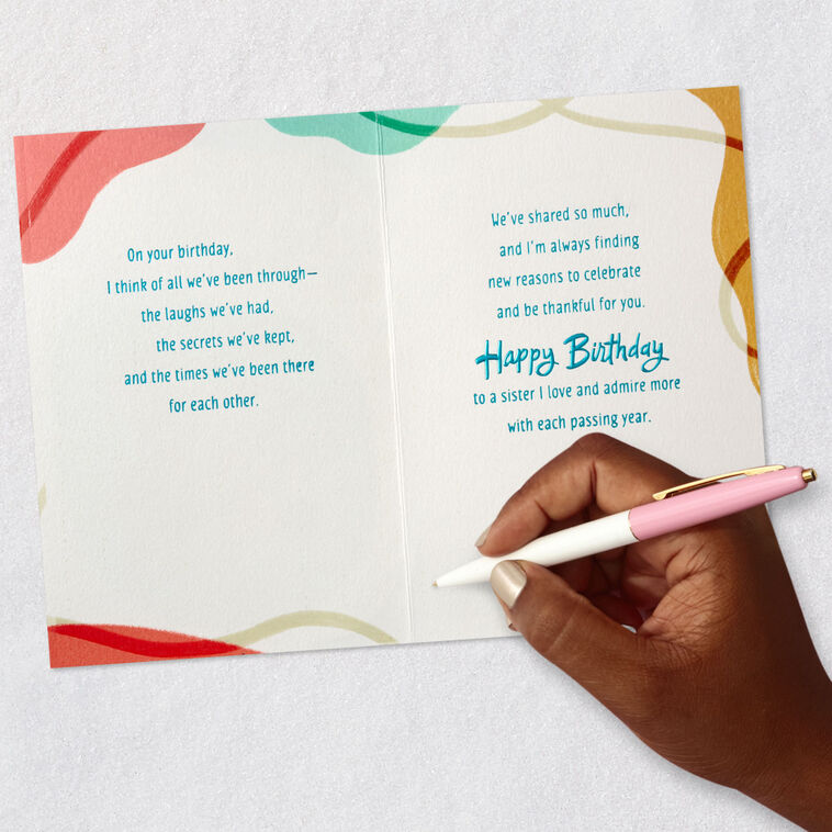 I Love Celebrating You Birthday Card for Sister, , large image number 7