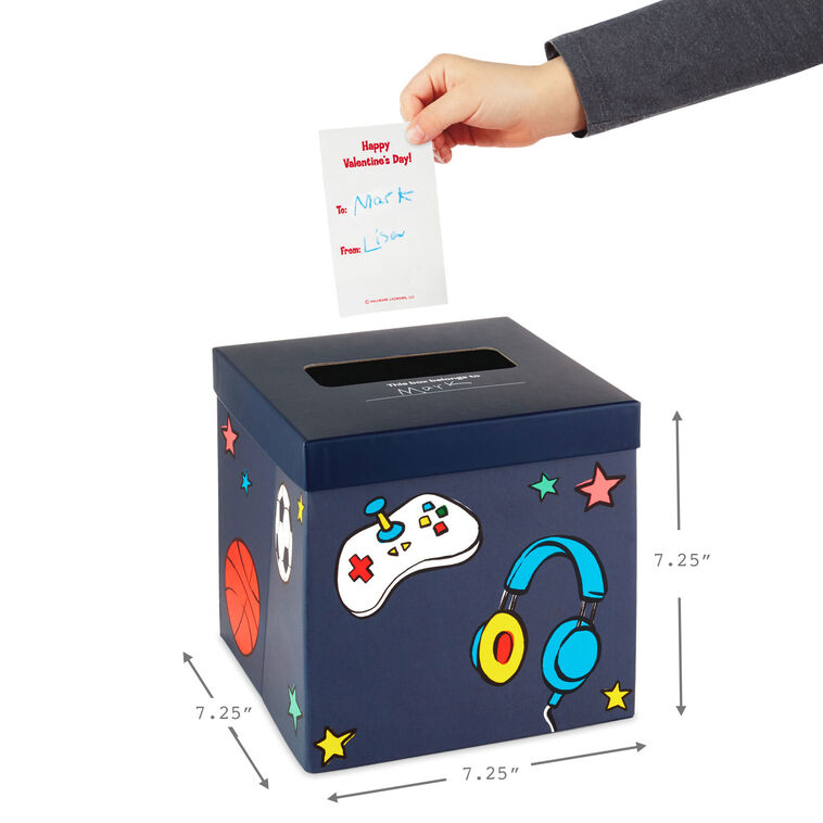 Games and Sports Kids With Cards, Stickers and Mailbox Classroom Valentines Set, , large image number 5