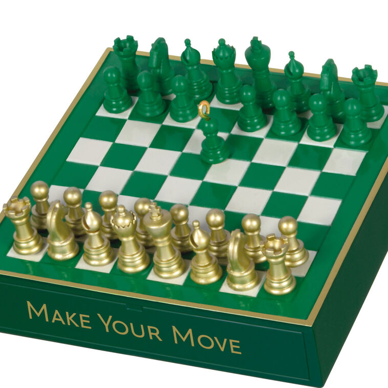 Chess Board Keepsake Ornament closeup view image number 5