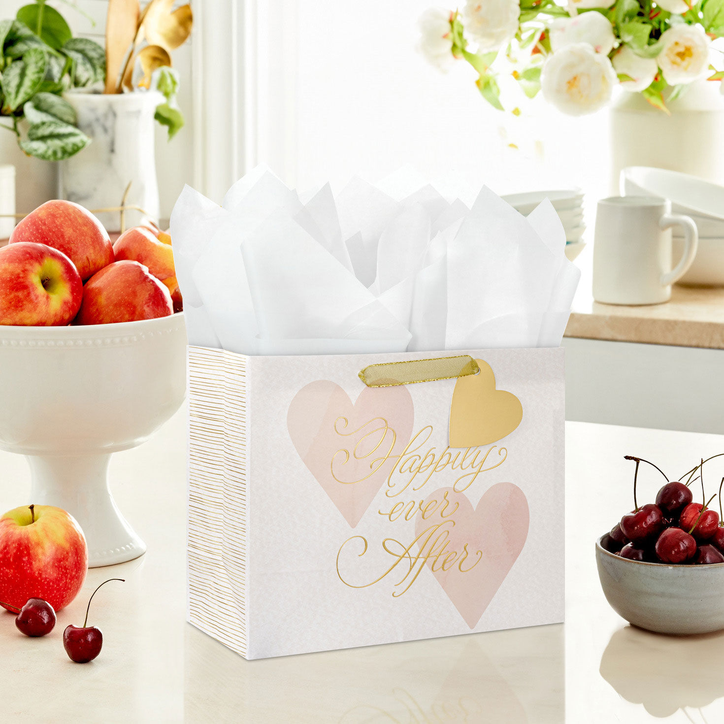 7.7" Happily Ever After Medium Horizontal Gift Bag for only USD 3.99 | Hallmark