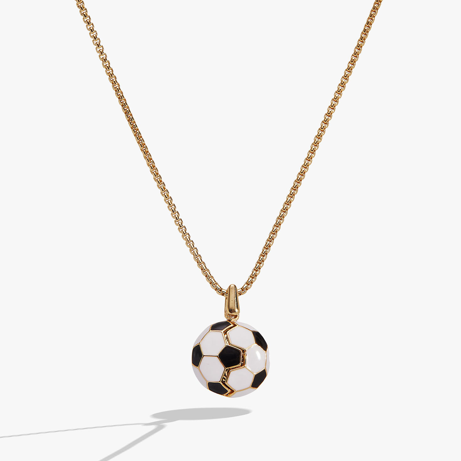 Alex And Ani Soccer Ball "Control The Ball, Command The Game" Locket Necklace