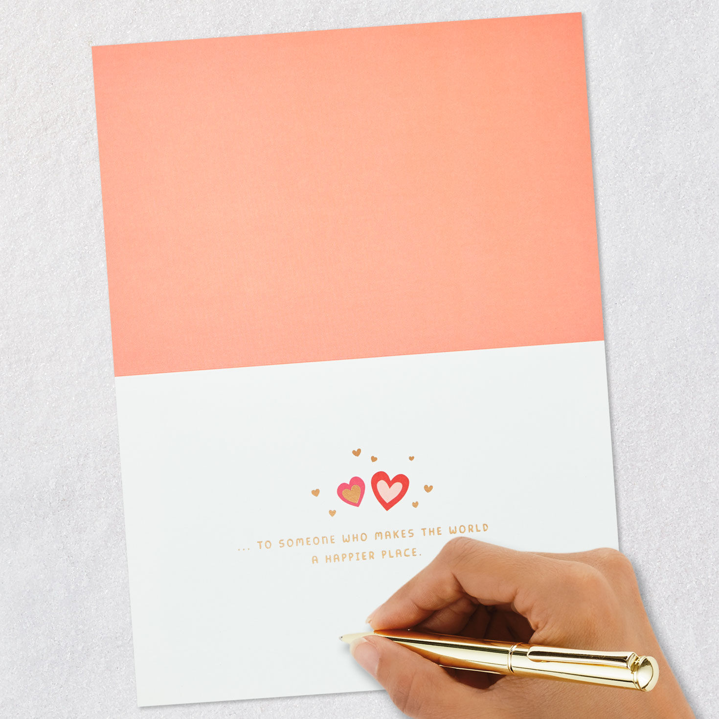 Peanuts Gang With Hearts Happy Valentine's Day Card Signing card image number 6