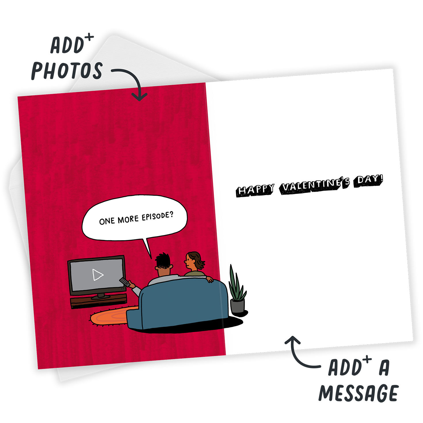 All Night Long Funny Custom Valentine's Day Card, , large image number 3