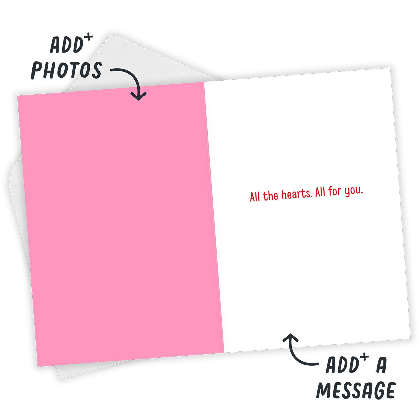 All the Hearts for You Custom Valentine's Day Card, , large image number 3