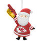 Kansas City Chiefs Santa Fan Christmas Ornament front image number 1
