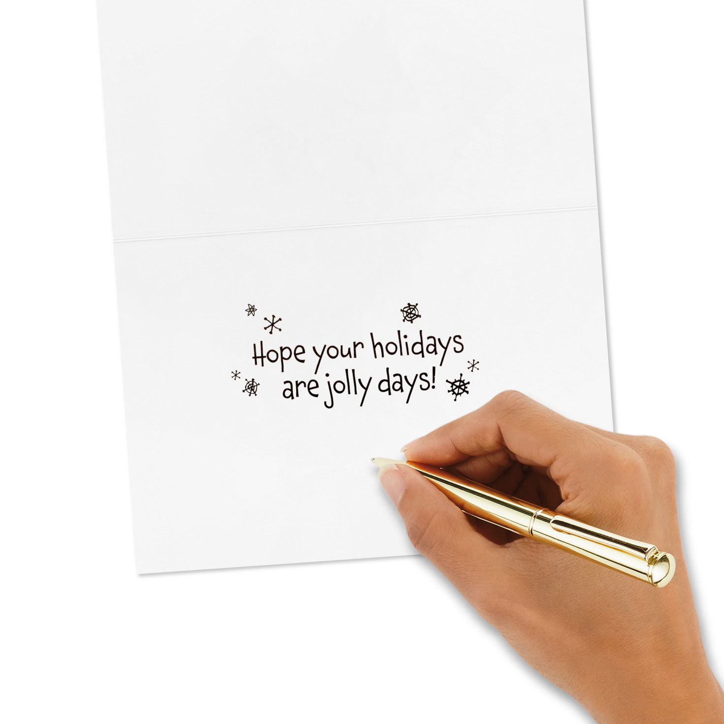 Snoopy and Woodstock Tree Christmas Cards Pack Signing card image number 6