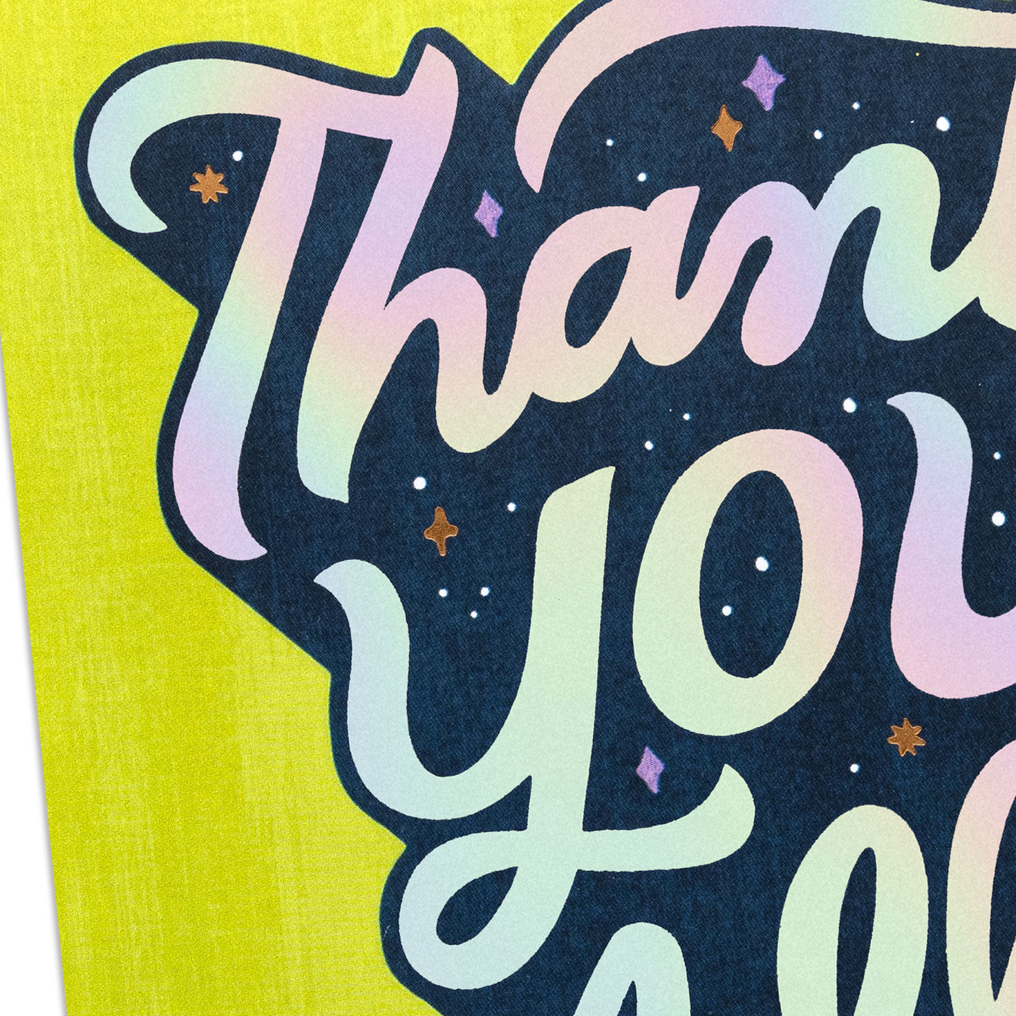 Retro Lettering and Stars Thank You Card for All  image number 4