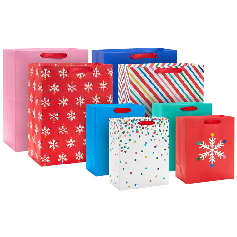 Bright Holiday 8-Pack Assorted Gift Bag Bundle