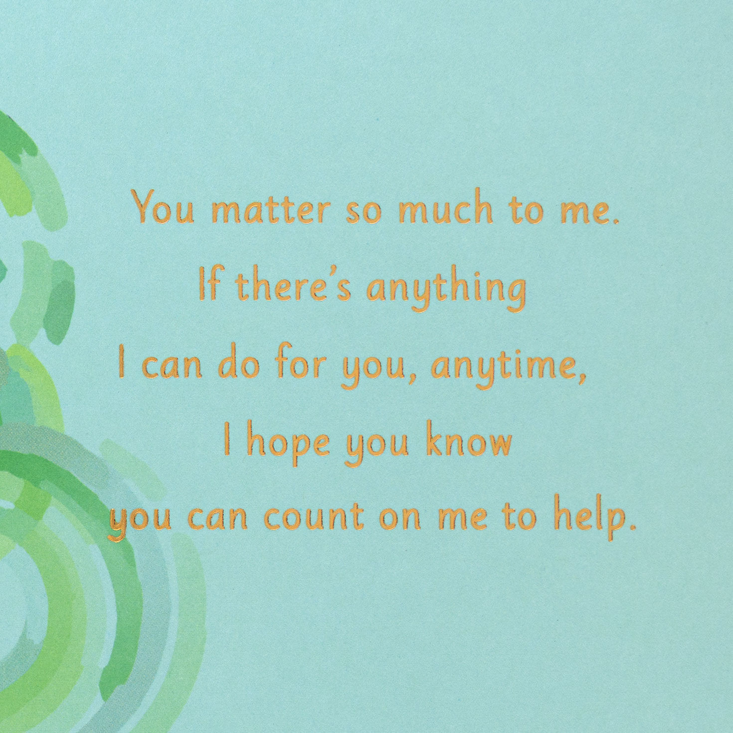 Interlocking Rings Between You and Me Encouragement Card Sentiment image number 2