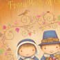 Two Cute Pilgrims Thanksgiving Card From Both, , large image number 4