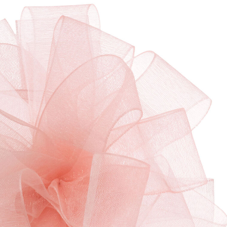 4.6" Light Pink Sheer Ribbon Gift Bow, , large image number 4