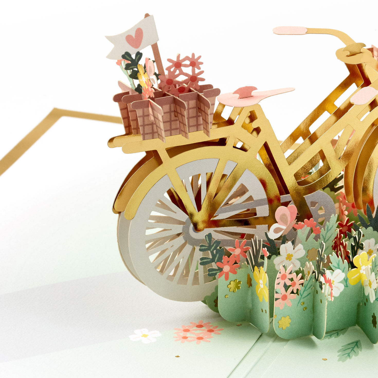 Bicycle and Flowers Pop-Up Mother&rsquo;s Day Card  image number 5