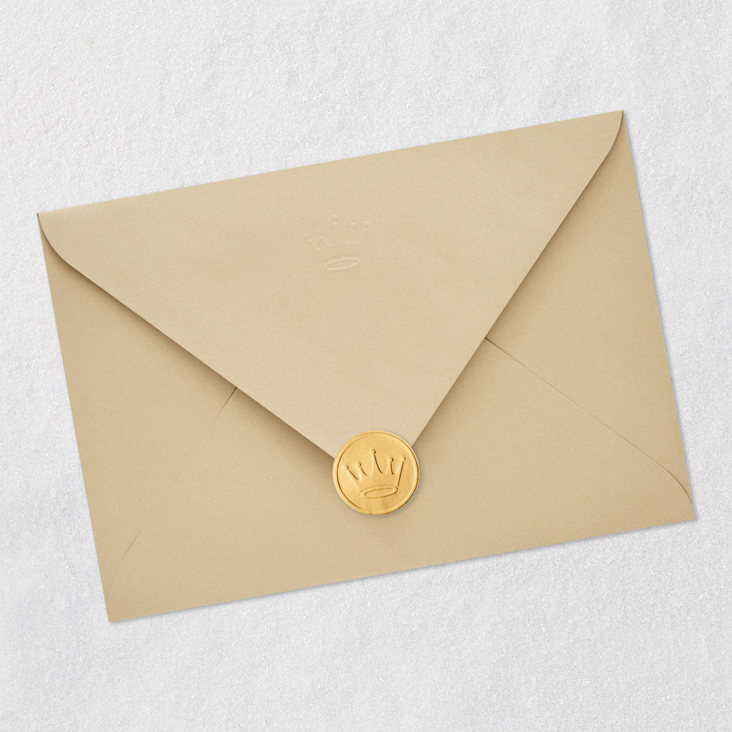Gold Collage Lettering Romantic Love Card for Her Envelope Back with Seal image number 8