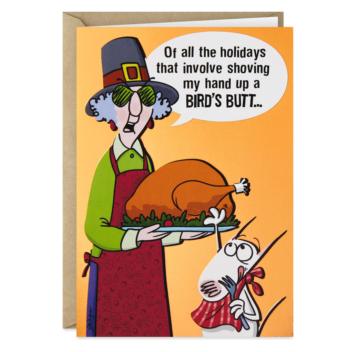 Maxine™ Bird Butt Funny Thanksgiving Card Greeting Cards Hallmark