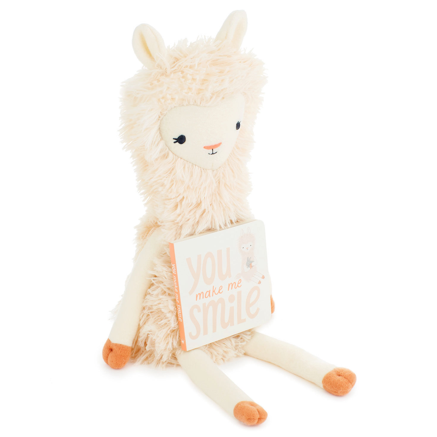 MopTops Llama Stuffed Animal With You Make Me Smile Board Book for only USD 34.99 | Hallmark