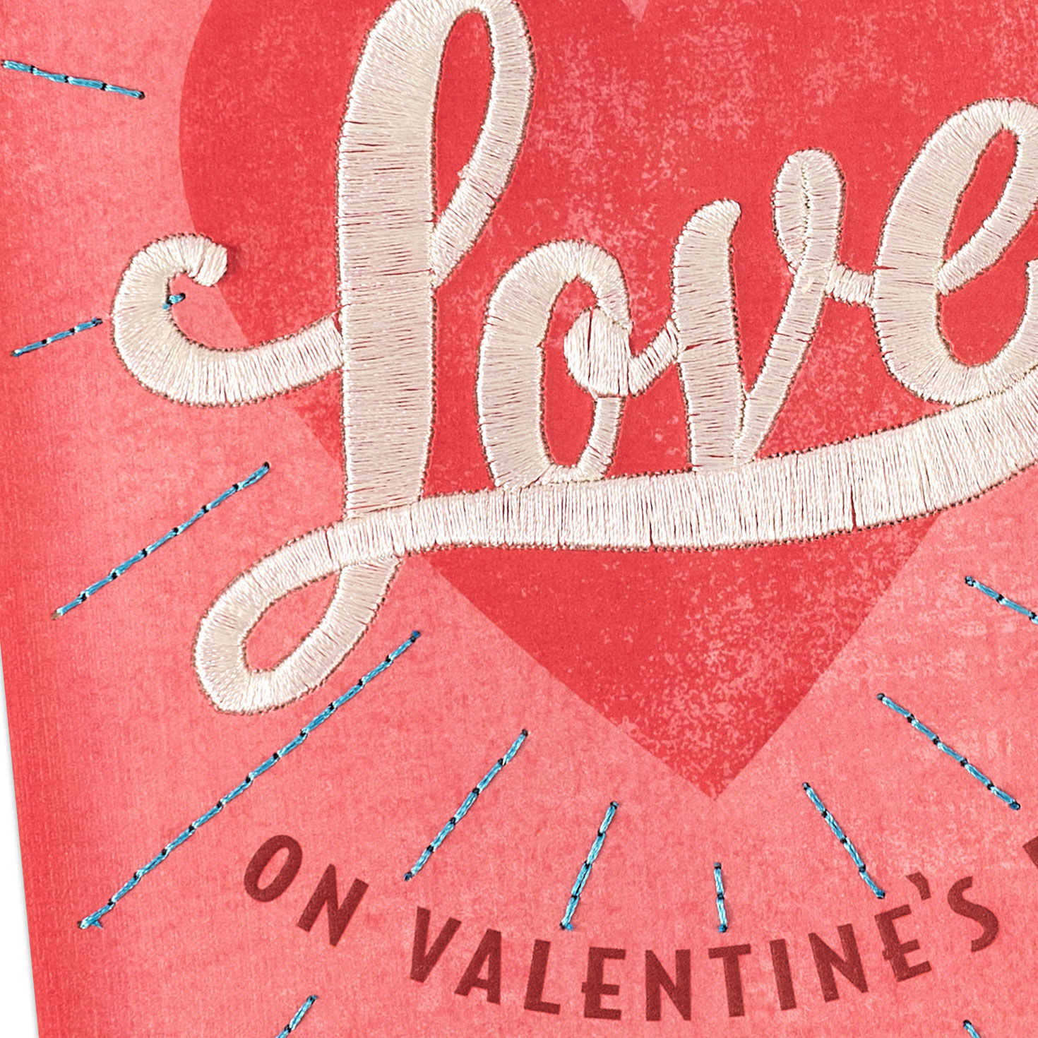 Red Heart Love Valentine's Day Card for Man Card Front Detail image number 5