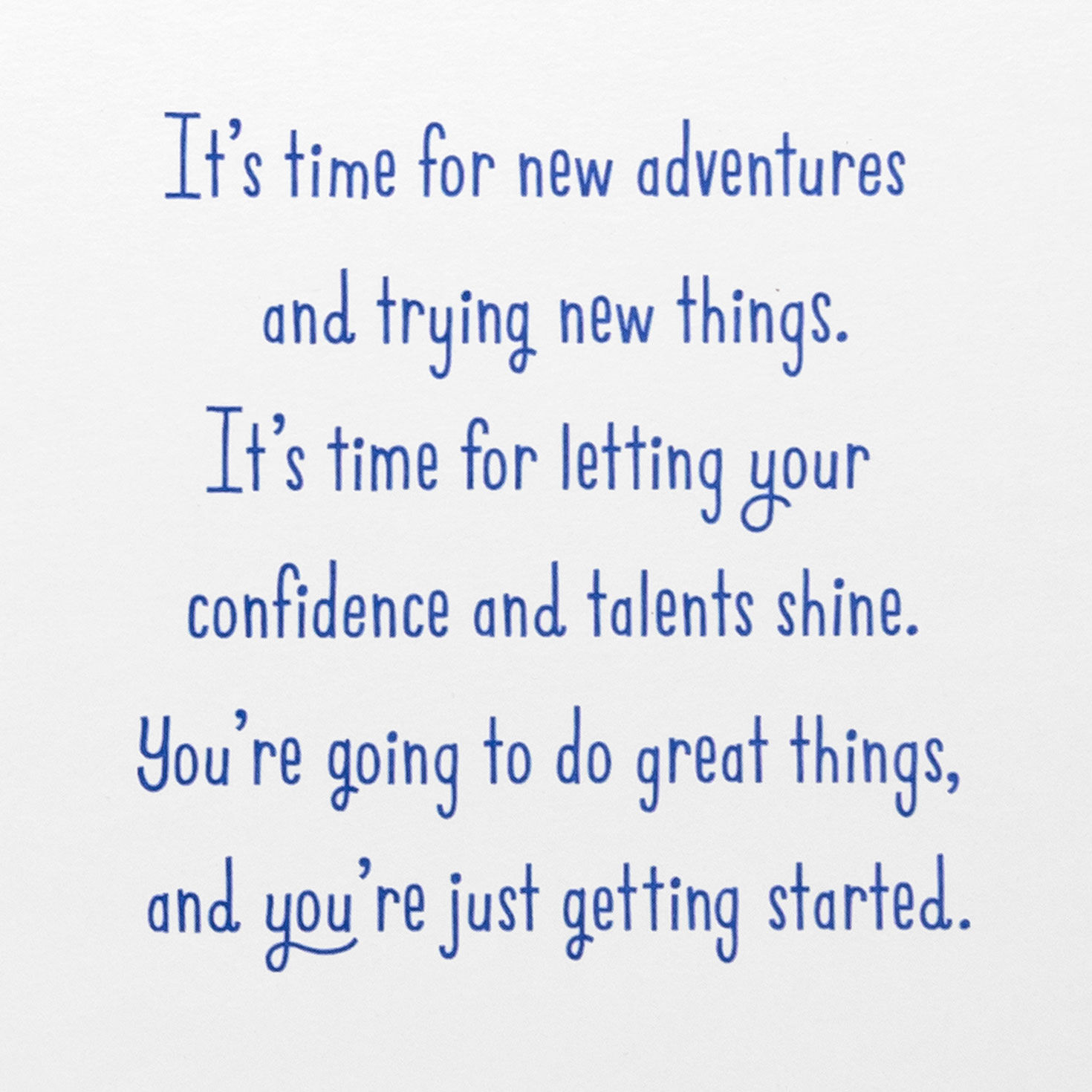 Blue Globe with Stars Money Holder Graduation Card Sentiment image number 2