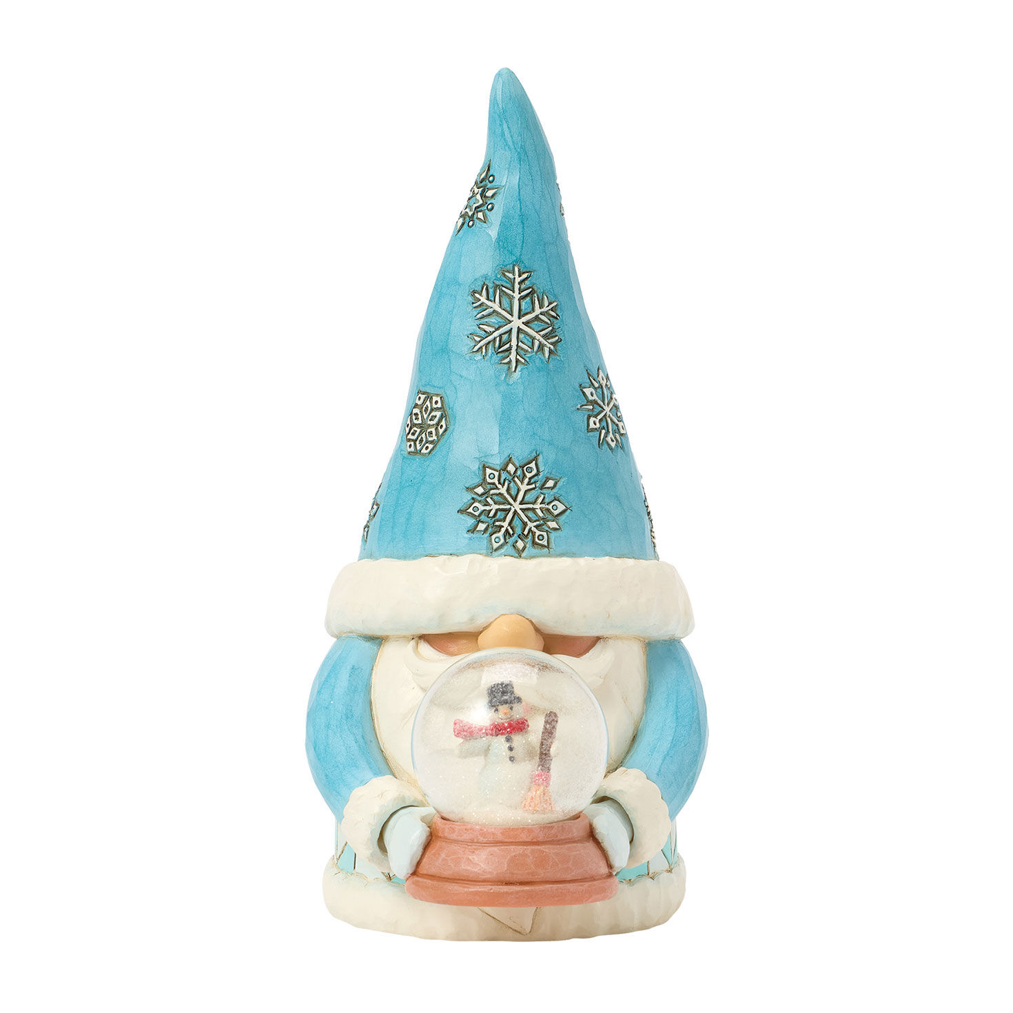 Jim Shore Heartwood Creek Winter Gnome With Snow Globe Figurine, 6.3"