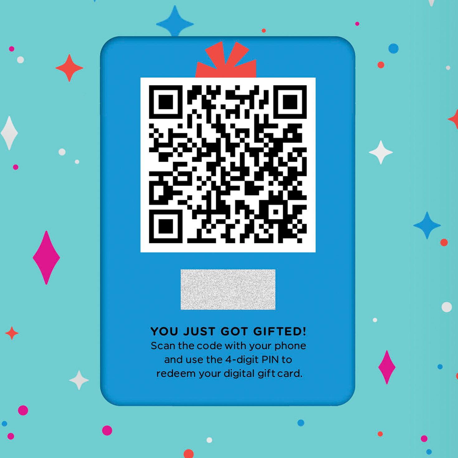 Colorful Lettering and Retro Stars Gift Card Greeting Birthday Card, , large image number 7