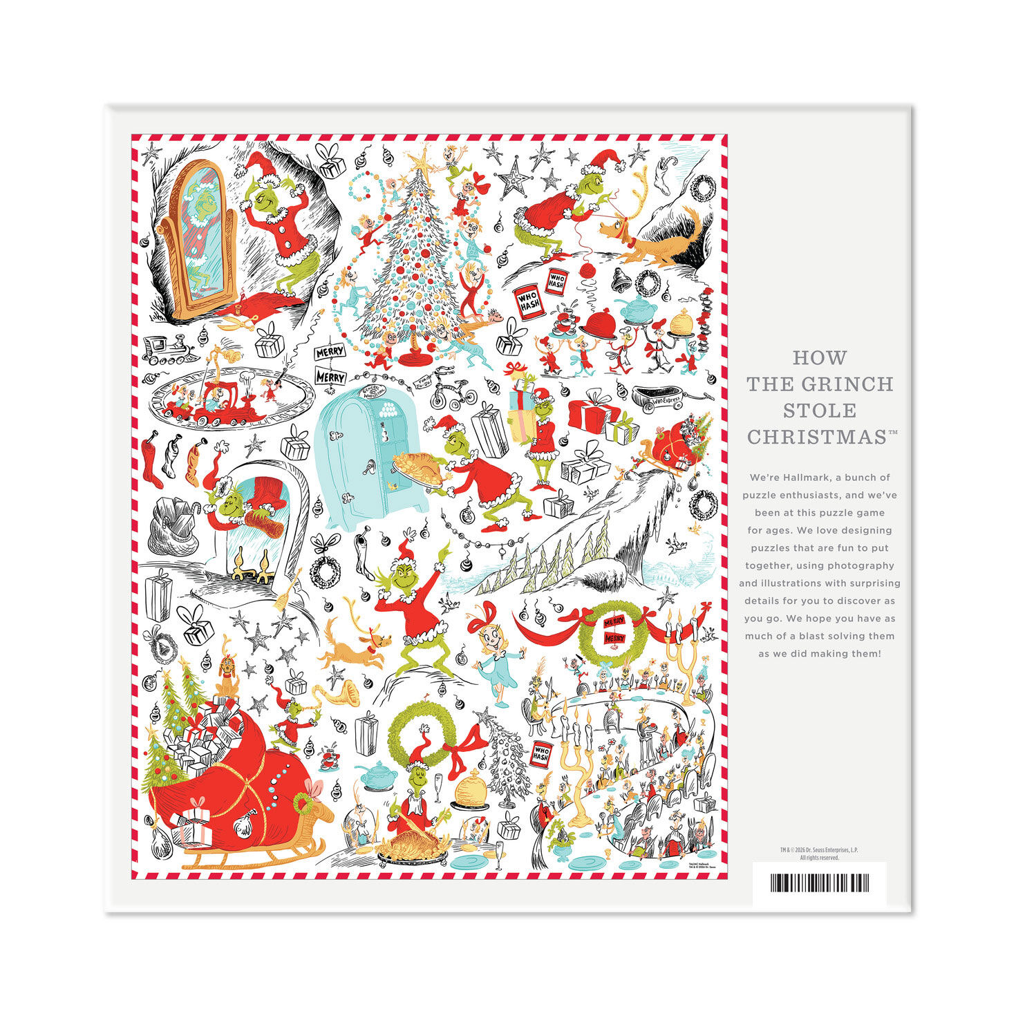 Grinch Stole Christmas Jigsaw Puzzle package back image number 5
