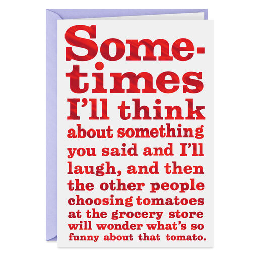 You're Good for Me Funny Friendship Card, 