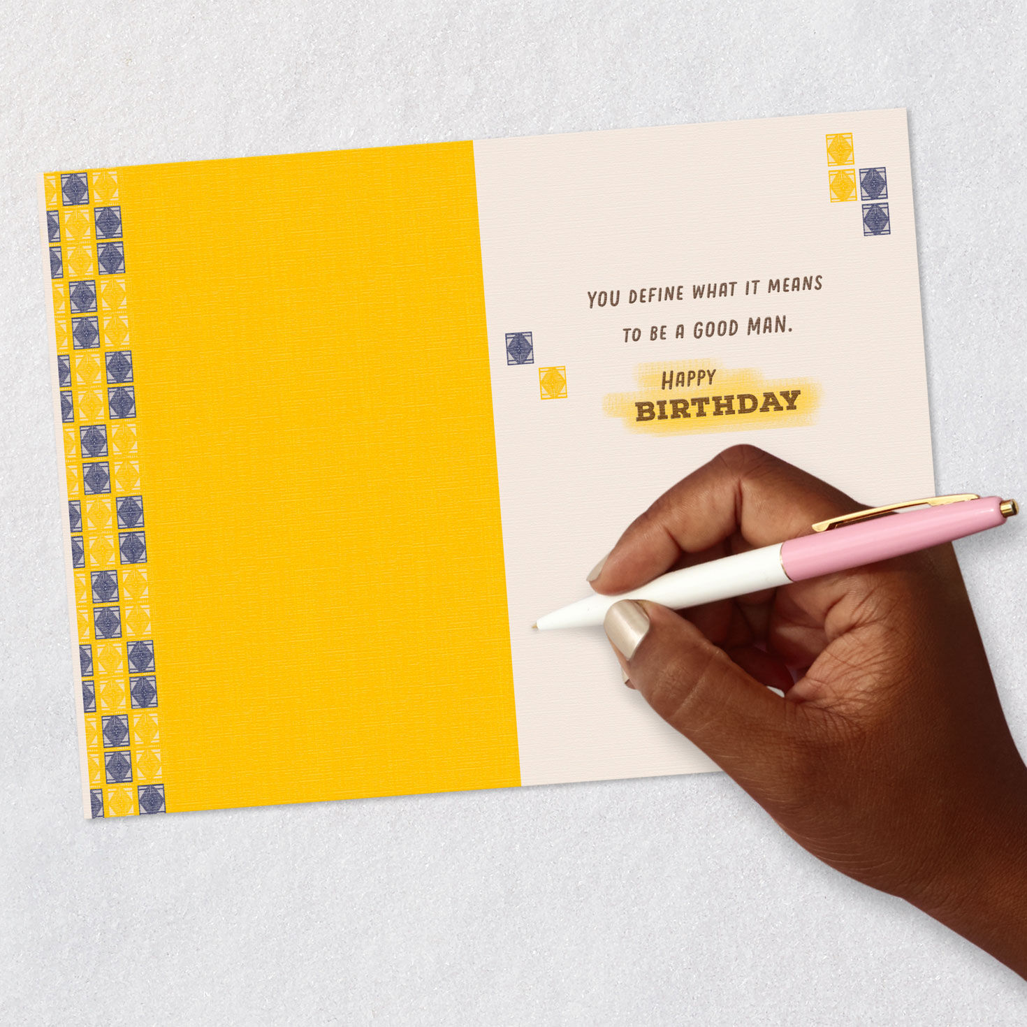 Strong Black Man Birthday Card for Him Signing card image number 6