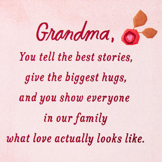What Love Looks Like Valentine's Day Card for Grandma, , large image number 2