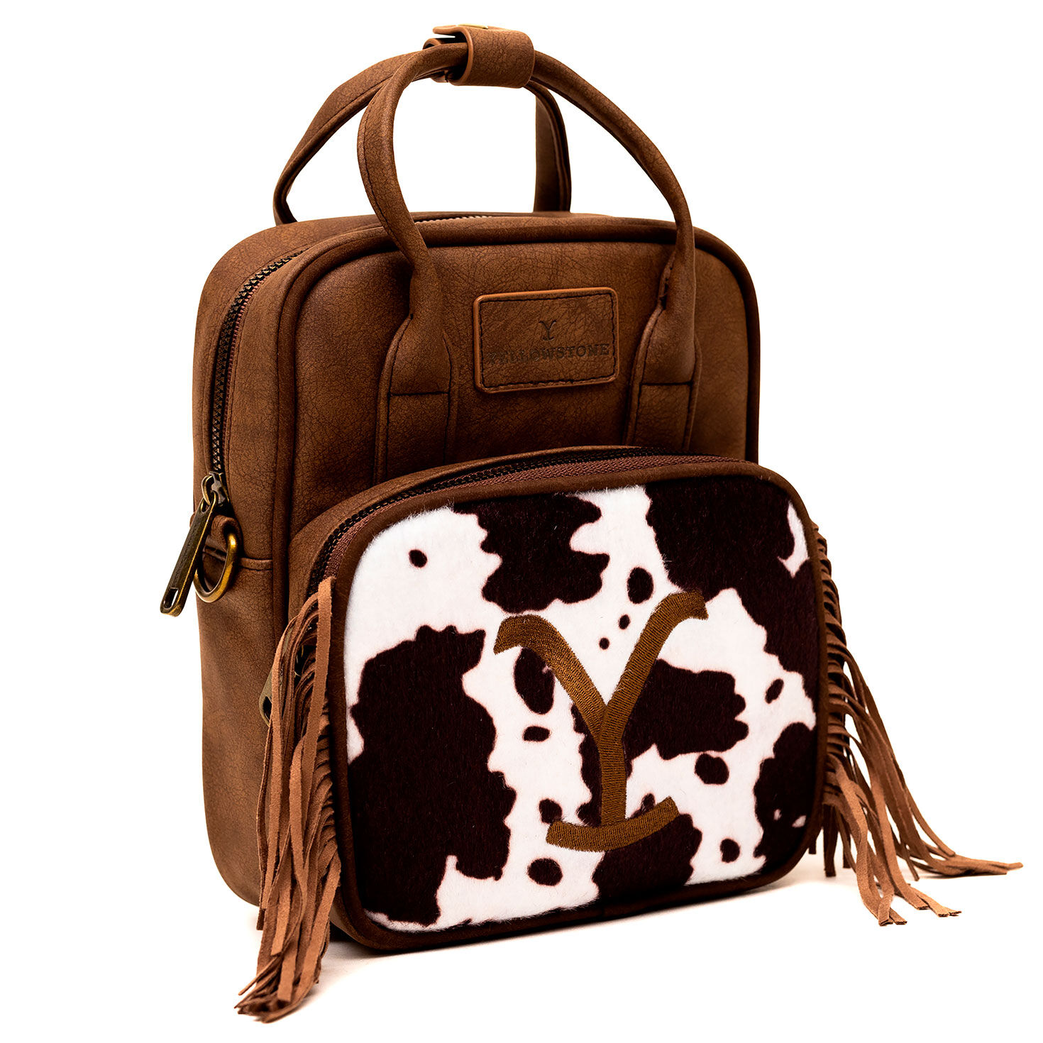 Yellowstone Dutton Ranch Cowhide Crossbody Bag  image number 2