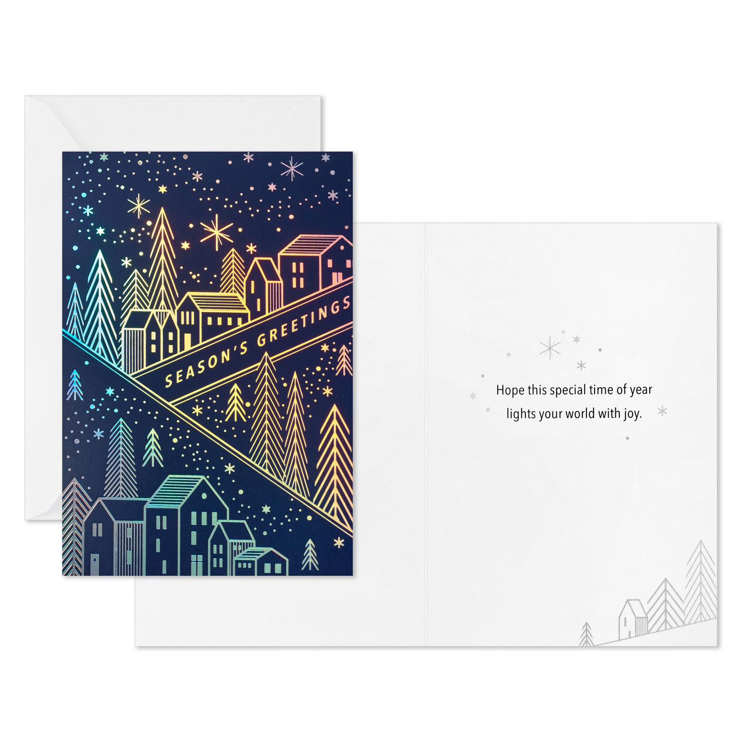 Sparkling Homes at Night Boxed Christmas Cards, Pack of 16, , large image number 3