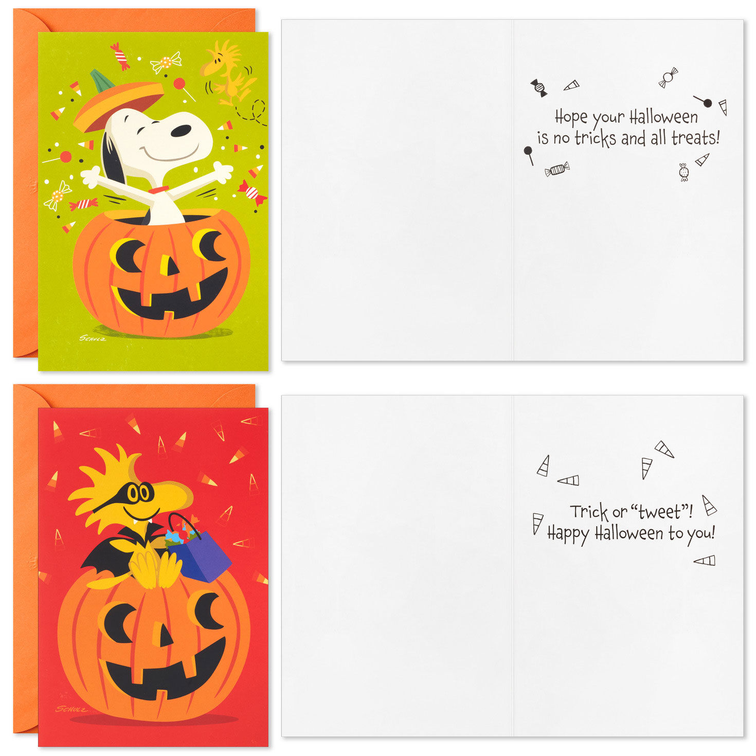 Peanuts&reg; Tricks and Treats Assorted Halloween Cards, Pack of 24, , large image number 2