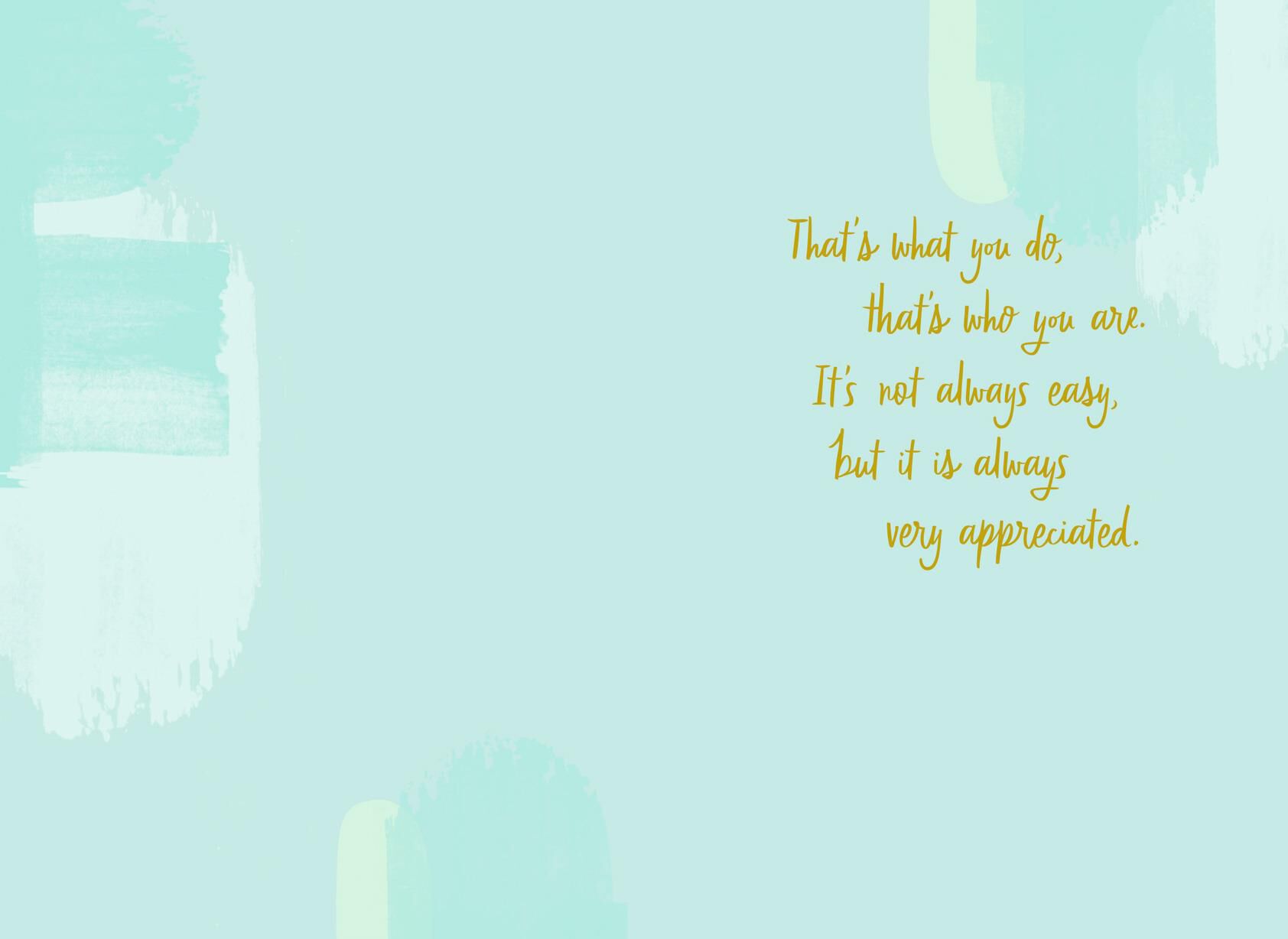 You Make All The Difference Thank You Card For Caregiver