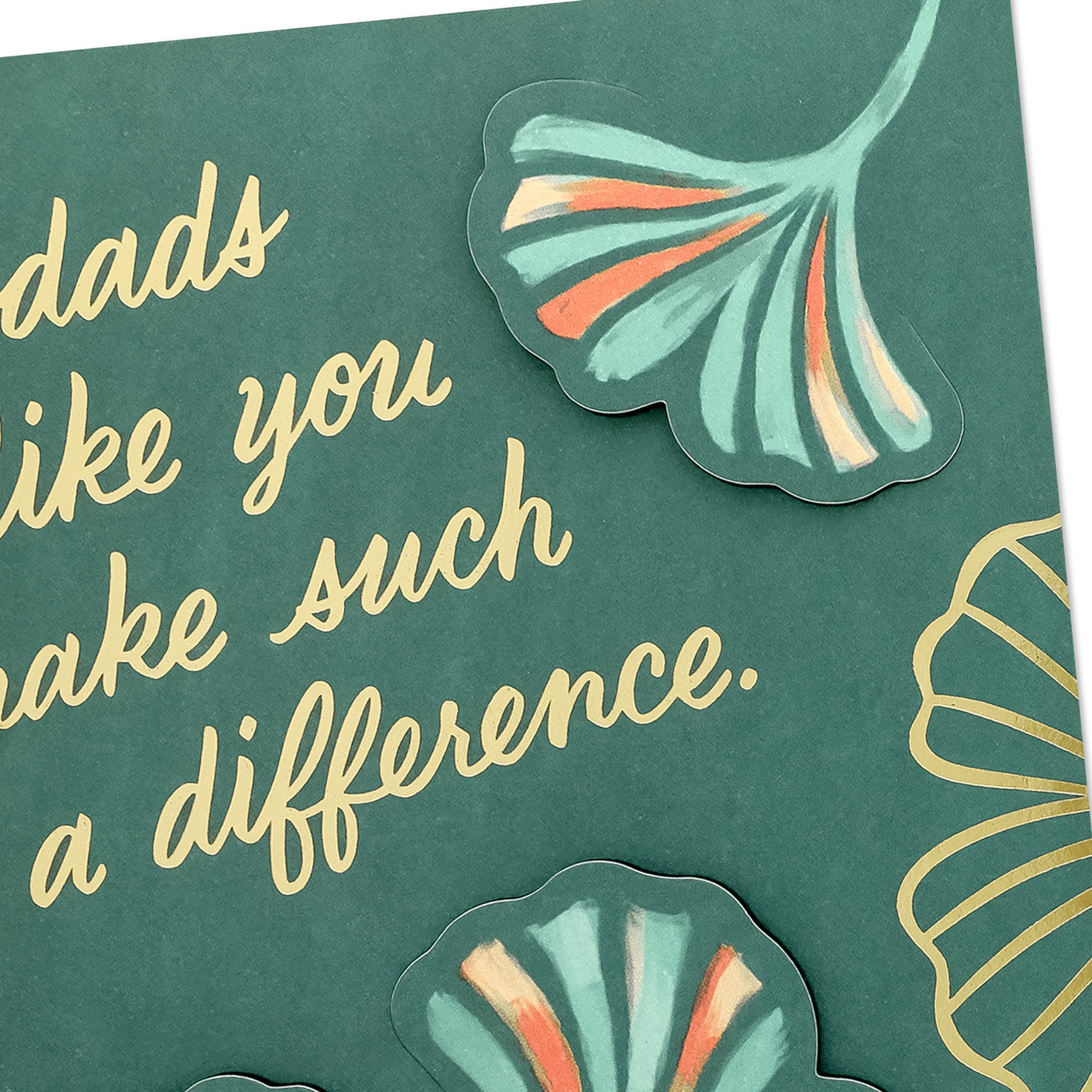Ginkgo Leaves Stepdad Father's Day Card Card Front Detail image number 4