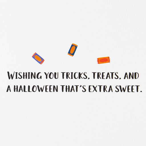 Tricks and Treats Extra Sweet Halloween Card, 
