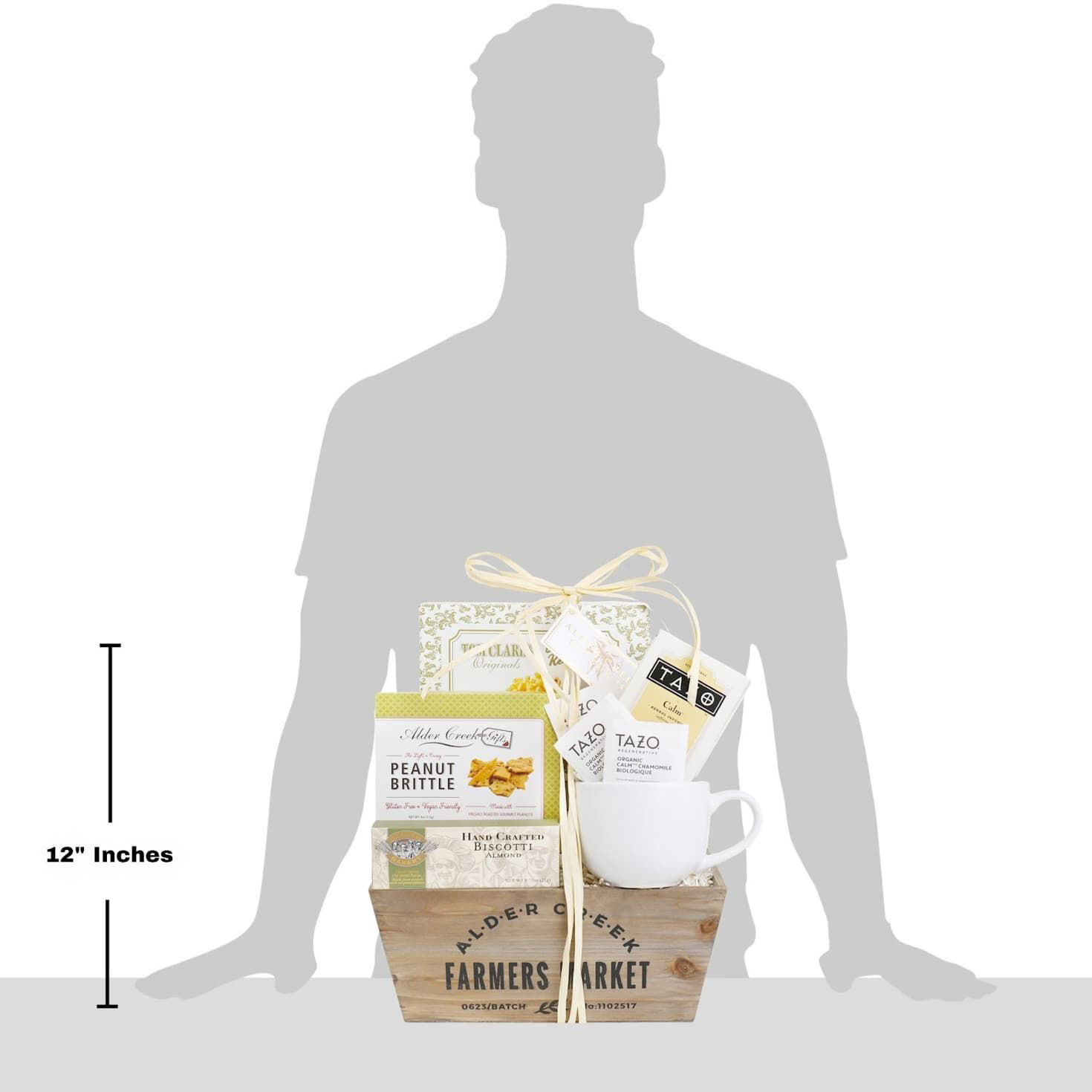 Serenity Tea Crate Gift Basket scale image number 3
