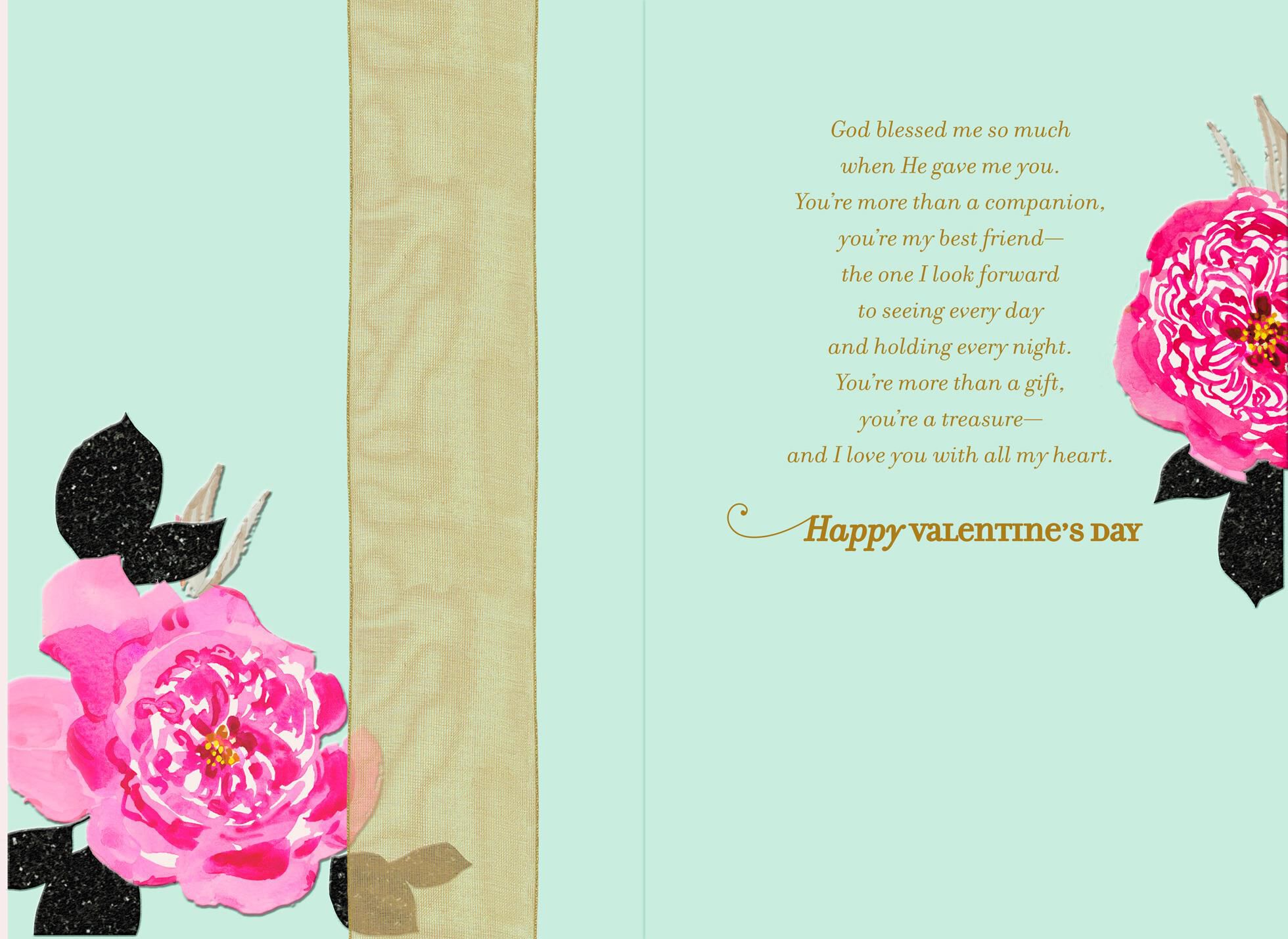 Our Beautiful Love Religious Valentine's Day Card