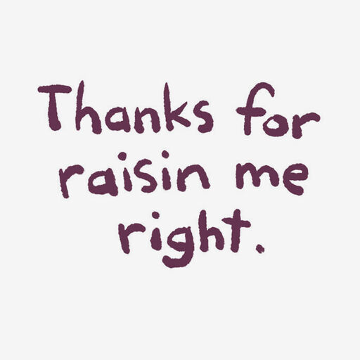 Two Raisins Funny Birthday Card for Dad, 