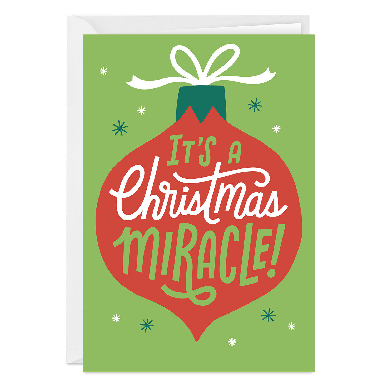 It's a Miracle Funny Custom Christmas Card